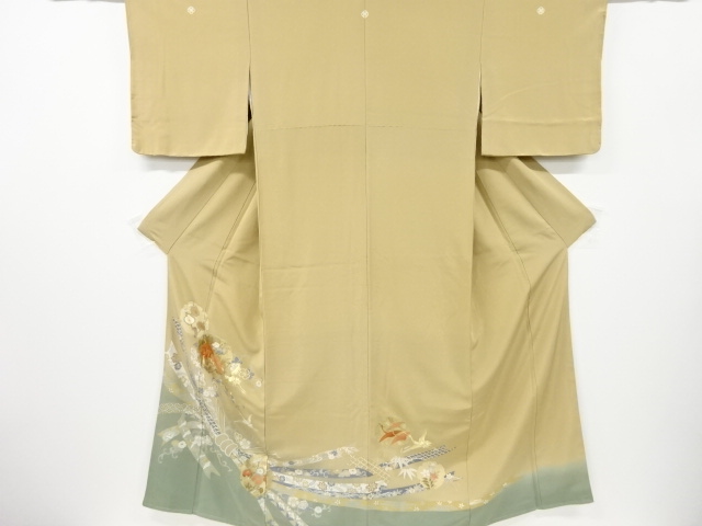 JAPANESE KIMONO / IRO-TOMESODE / FLOWER & BIRD